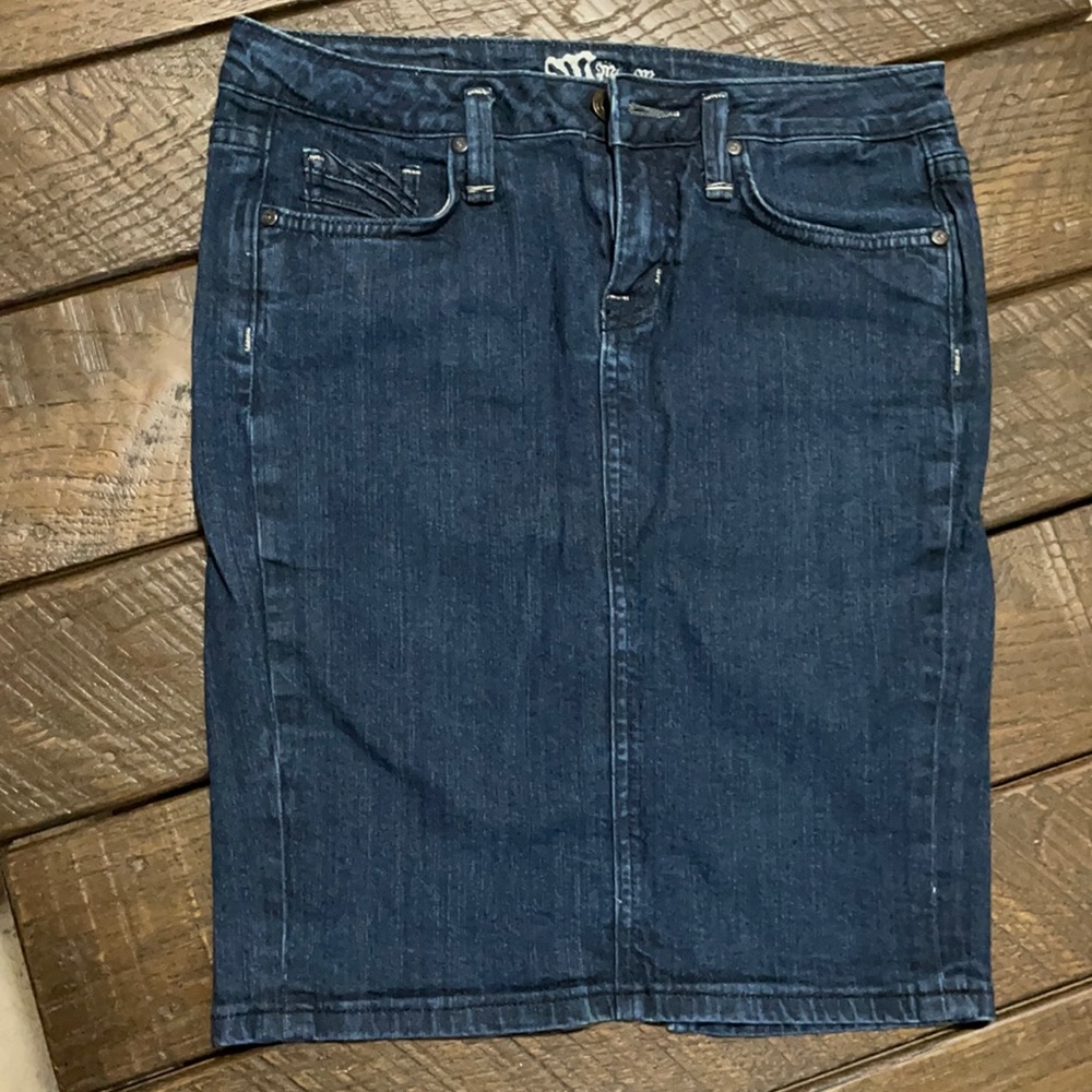 Miss Me Jean Stretch Skirt, Size Medium